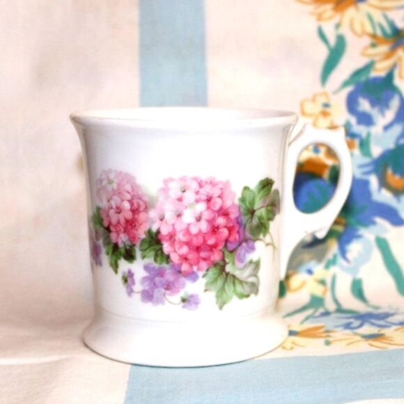 Vintage Other - Antique Vintage Germany Porcelain Shaving Mug Cup Pink Roses Luster Germany home
